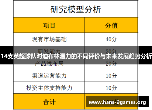 14支英超球队对迪布林潜力的不同评价与未来发展趋势分析